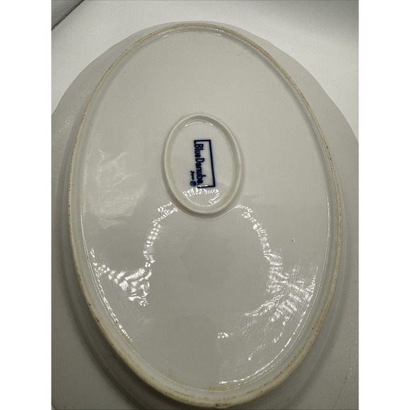 Vintage Blue Danube Japan 12" x 9" Oval Serving Platter Blue Onion Ln - Picture 4 of 4